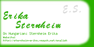 erika sternheim business card